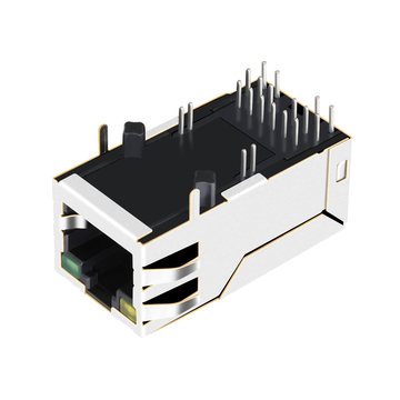 WE 7499411121 Συμβατό LINK-PP LPJK2001AGNL 10/100 Base-T Tab Up Yellow/Prain Led 1x1 Port POE 90 Degree RJ 45 Connector εικόνα 3