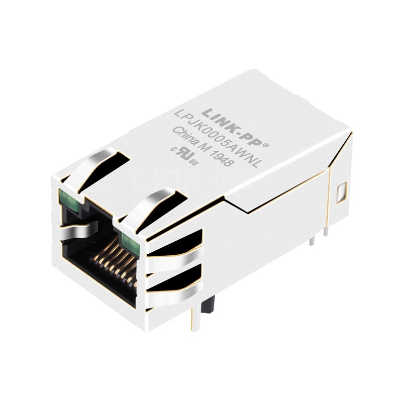 LPJK0005AWNL 10/100 Base-T 1x1 Port Magnetic RJ45 Connector Tab Up Green/Green Led