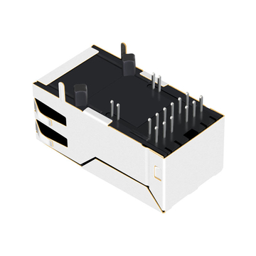 Совместимость с импульсным JXK0-0161NL LINK-PP LPJK6064CNL 1000 Base-T POE экранированный RJ45 с магнитами, 1x1 порт, вкладка вверх, без светодиода, изображение 4