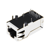 Compatível com BelFuse 0816-1X1T-80 LINK-PP LPJK1046CNL 100/1000 Base-T 1x1 Porta POE Conectores RJ45 modulares Guia para cima sem LED imagem do polegar 3
