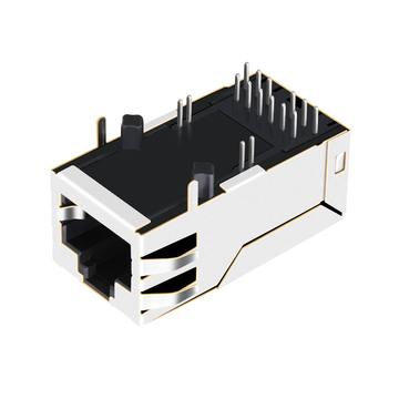 LPJK2064CNL 100/1000 Base-T Tab Up 1x1 Port POE Integrated RJ45 Connector Without Led image 3