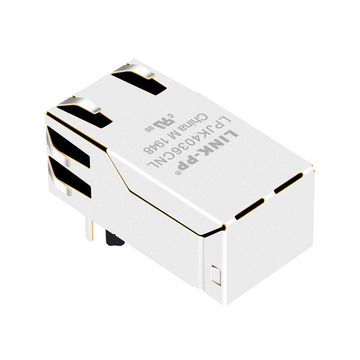 LPJK4036CNL 100/1000 Base-T RJ45 Гигабитный магнитный разъем 1x1, порт с врезкой вверх, без светодиода, изображение 4