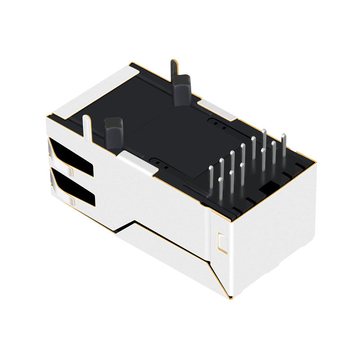 Совместимость с XFMRS XFGIG12-CT1-4L LINK-PP LPJK4071CNL 100/1000 Base-T Tab Up Без светодиода 1x1 Порт Встроенные магнитные разъемы RJ45 Изображение 4