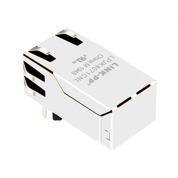 Совместимость с XFMRS XFGIG12-CT1-4L LINK-PP LPJK4071CNL 100/1000 Base-T Tab Up Без светодиода 1x1 Порт Встроенные магнитные разъемы RJ45 Изображение 5