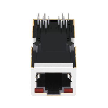 X meerdere XFVOIP5QS-CTxu1-2L compatibel LINK-PP LPJK4010B69NL 10/100 Base-T Tab Up Rood/Rode LED 1x1 Poort POE RJ-45 Magjack Connector afbeelding 2