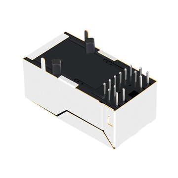 Belfuse 0826-1AX1-47-F Compatibel LINK-PP LPJK0066BHNL 100 Base-T Single Port 8P8C RJ45-aansluiting met magnetische lip omhoog, groene/gele LED (afbeelding 4)