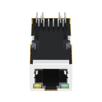 Belfuse 0826-1AX1-47-F Compatibel LINK-PP LPJK0066BHNL 100 Base-T Single Port 8P8C RJ45-aansluiting met magnetische lip omhoog, groene/gele LED (afbeelding 2)