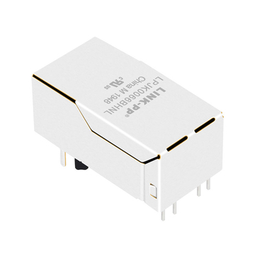 Belfuse 0826-1AX1-47-F Compatibel LINK-PP LPJK0066BHNL 100 Base-T Single Port 8P8C RJ45-aansluiting met magnetische lip omhoog, groene/gele LED (afbeelding 5)