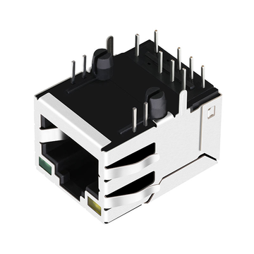 LPJ16047A10NL Single Port RJ45 POE Magjack For 100 Base-T With Rectifier Bridge Yellow/Green Led image 3