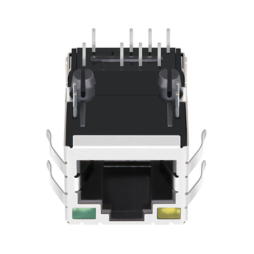 LPJ16047A10NL Single Port RJ45 POE Magjack For 100 Base-T With Rectifier Bridge Yellow/Green Led image 2