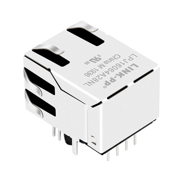 Tyco 5-6605761-1 Συμβατό LINK-PP LPJ16064A28NL 10/100 Base-T Tab Up Πράσινο/Κίτρινο LED Μονής Θύρας RJ-45 8P8C Υποδοχή Δικτύου εικόνα 5