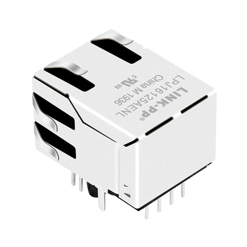 LPJ16125AENL 10/100 Base-T Однопортовый RJ45 PoE MagJack Tab Up Зеленый/Желтый светодиод изображение 5
