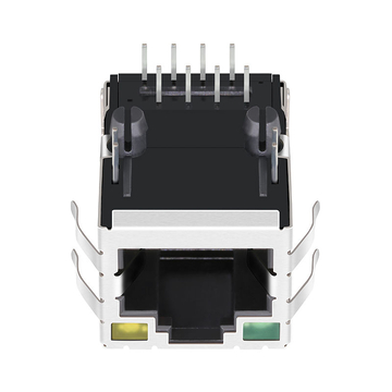 X Meerdere XRJH-11-01-8-8-1-X01 compatibel LINK-PP LPJ16125AENL 10/100 Base-T Single Port 8P8C RJ45 PoE MagJack Tab Up Green/Yellow Led image 2