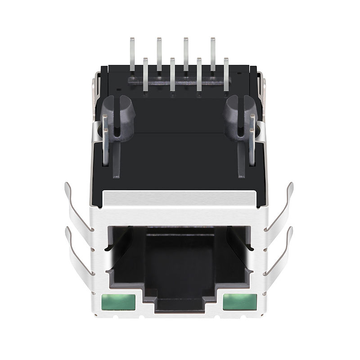 Amphenol RJSE1S5360B-R Compatible LINK-PP LPJ16206AFNL 10/100 Base-T Tab Up Green/Green Led Single Port Shielded RJ 45 Connector image 2