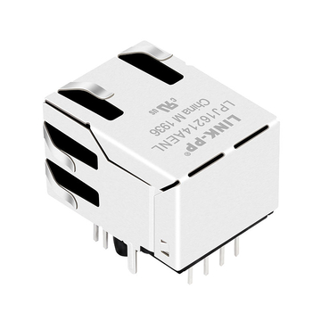 Συμβατό με Pulse JD1-0004NL LINK-PP LPJ16214AENL 10/100 Base-T Μονής Θύρας RJ45 Magjack 8 Pin Tab Up Πράσινη/Κίτρινη Εικόνα LED 5