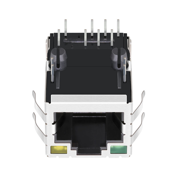 Tyco 6605834-1 Συμβατό LINK-PP LPJ16249A28NL 10/100 Base-T Tab Up Πράσινο/Κίτρινο LED Single Port POE Connector Lan RJ-45 Magjack εικόνα 2