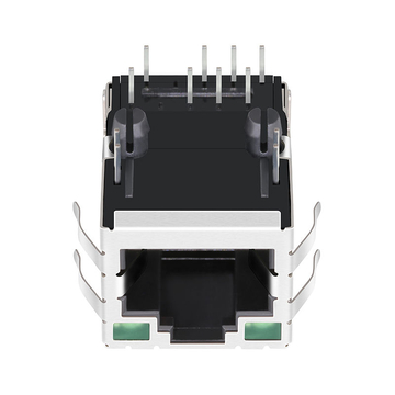 Tyco C-6605834 Compatibel LINK-PP LPJ16249AZNL 10/100 Base-T Tab Up Groen/Groene LED Enkele Poort RJ-45 Ethernet-aansluiting Modules afbeelding 2