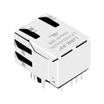 Tyco 1-6605834-1 Compatibel LINK-PP LPJ16249AZNL 10/100 Base-T Tab Up Groen/Groene LED Enkele poort LAN RJ45-aansluiting afbeelding 5