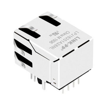 タイコ 5-6605752-1 互換 LINK-PP LPJ16251A28NL 10 Base-T タブアップ 緑/黄 LED シングルポート 産業用 RJ45 PCB マウント コネクタ 画像 5