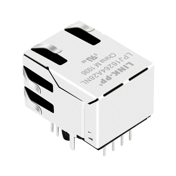 Совместимость с Tyco C-5-6605578-1 LINK-PP LPJ16264A28NL Однопортовый интегрированный разъем RJ45 Fastjack 10/100 Base-T с креплением вверх, зеленый/желтый светодиод (изображение 5)