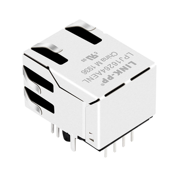 Совместимость с Tyco 5-6605758-8 LINK-PP LPJ16264AENL 10/100 Base-T Однопортовый магнитный разъем RJ45 с креплением вверх, зеленый/желтый светодиод (изображение 5)