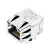 LPJ16275AHNL 10/100 Base-T Conector magnético POE de porta única rj45 Guia para cima Led verde/amarelo imagem do polegar 1