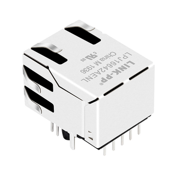 X 다중 XPJH-1104C50158 호환 가능 LINK-PP LPJ16642AENL 10/100 Base-T 탭업 녹색/노란색 LED 단일 포트 차폐 PoE 이더넷 통합 RJ45 FastJacks 이미지 5