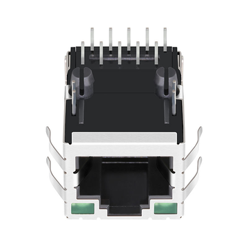 Tyco 5-6605809-7 호환 가능 LINK-PP LPJG16304AFNL 100/1000 베이스-T 단일 포트 산업용 RJ45 마그네틱 잭 탭 업 녹색/녹색 LED 이미지 2