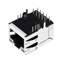RB1-1Q6BAM1A 100/1000 Base-T Single Port Integrated RJ45 Magjack Tab Up Green&Yellow/Green&Yellow Led