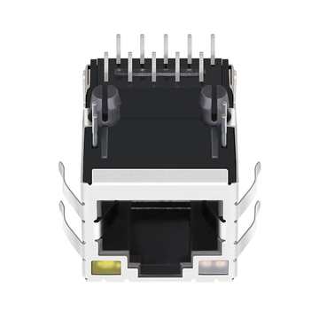 Tyco 1-1840710-3 Compatibel LINK-PP LPJG16414A37NL 100/1000 Base-T Single Port 8P8C RJ45 Jack Magnetics Tab Up Green&Orange/Yellow Led image 2