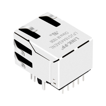 LPJG16443AENL 1000 base-t gigabit rj45 magjack tab up green yellow led image 5