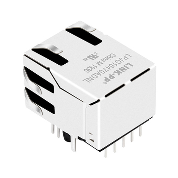 Pulse JXD1-0001NL Compatibel LINK-PP LPJG16470ADNL 100/1000 Base-T Tab Up Gele/Groene LED Enkele Poort RJ45 8P8C Modulaire Connector afbeelding 5