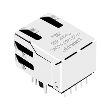 Tyco 1-6605833-1 Compatibel LINK-PP LPJG16533AZNL 100/1000 Base-T Tab Up Groen/Groene LED Enkele Poort 10-pins RJ45 PCB-connector afbeelding 5