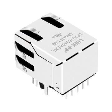 LPJG16540AENL 100/1000 Base-T Однопортовый разъем RJ45 для печатной платы, крепление вверх, зеленый/желтый светодиод, изображение 5