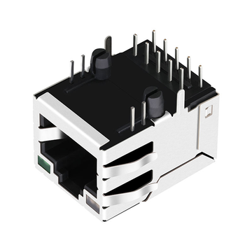 Tyco 6605814-4 Συμβατό LINK-PP LPJG16314A94NL 100/1000 Base-T Tab Up Πράσινο&Κίτρινο/Πράσινο LED Θηλυκό RJ45 Ethernet Jack Μονής Θύρας εικόνα 3