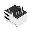 Compatibile con Amphenol RJS-1X08T089S2 LINK-PP LPJ16206AFNL 10/100 Base-T Tab Up Connettore RJ-45 Cat5e a porta singola verde/LED verde Thumb image 4