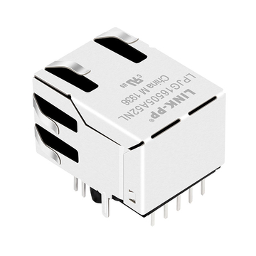 RJG-1FA08T109W5 compatibile LINK-PP LPJG16505A52NL 100/1000 Base-T Tab Up Verde e Giallo/LED Verde Porta singola RJ45 Ethernet Magnetici immagine 5
