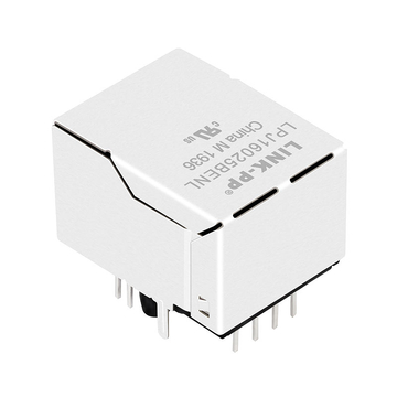 LPJ16025BENL 100 Base-T Tab Up Πράσινο/Κίτρινο LED 1 Θύρα Θωρακισμένο 8 Pin RJ45 Θηλυκό Βύσμα 5