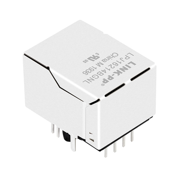 LPJ16214BGNL 100 Υποδοχές Ethernet μετασχηματιστή RJ45 μονής θύρας Base-T Tab Up Κίτρινο/Πράσινο LED εικόνα 5