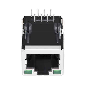 LPJ16221BZNL 100 Base-T Tab Up Groen/Groene LED 1x1 Poort Haakse RJ45 Industriële Connectoren afbeelding 2