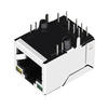 LPJ16249B28NL 10/100 Base-T Green/Yellow Led Tab Up Single Port Rectifier Bridge PoE Shielded RJ45 Female Connector thumb image 3