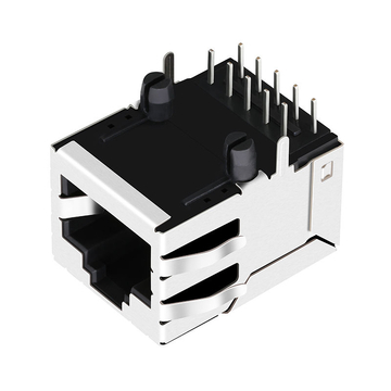 LPJG16405CNL 1000 Base-T Tab Up Without LED 1x1 Port Shielded Connector RJ45 Jack image 3