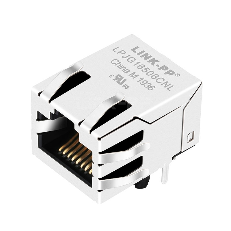 LPJG16506CNL RJ45 connector manufacturers Offers 1000 Base-T RJ45 Jack with magnetics Tab Up Without Led