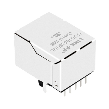 RJGE1L5310 Compatibel LINK-PP LPJG16528DNL 100/1000 Base-T Tab Up Zonder LED Enkele Poort 10P8C Geïntegreerde Magnetische Aansluitingen afbeelding 5