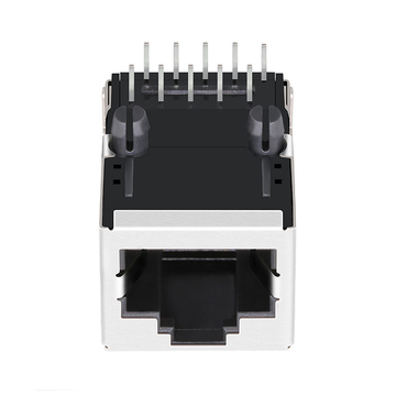 RJGE1L5310 Compatibel LINK-PP LPJG16528DNL 100/1000 Base-T Tab Up Zonder LED Enkele Poort 10P8C Geïntegreerde Magnetische Aansluitingen afbeelding 2
