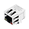 BelFuse SI-40267 Compatible LINK-PP LPJ0288G6NL 10/100 Base-T Tab Down Yellow/Red Led Single Port RJ45 Shielded Connectors thumb image 1