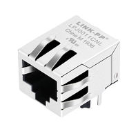 Halo HFJ11-2450HRL Compatible LINK-PP LPJ0011CNL 10/100 Base-T RJ45 Magnetics Jack Tab Down Without Led