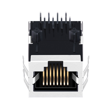 Совместимость с Belfuse SI-60078-F LINK-PP LPJ0011CNL 10/100 Base-T 1-портовый Ethernet RJ45 MagJack с фиксатором, без светодиода, изображение 2
