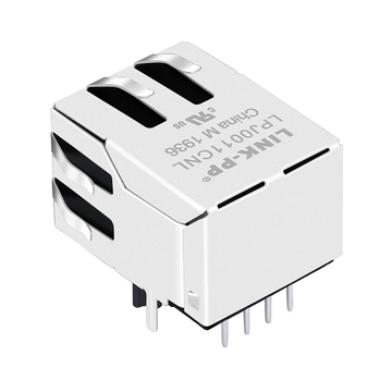 Совместимость с Belfuse SI-60078-F LINK-PP LPJ0011CNL 10/100 Base-T 1-портовый Ethernet RJ45 MagJack с фиксатором, без светодиода, изображение 5
