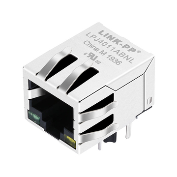 RDA-1D5B8K1A-compatibel LINK-PP LPJ4011ABNL 10/100 Base-T RJ45 printplaatmontage 8P8C-connector 1x1 poorttab omlaag groene/gele LED
